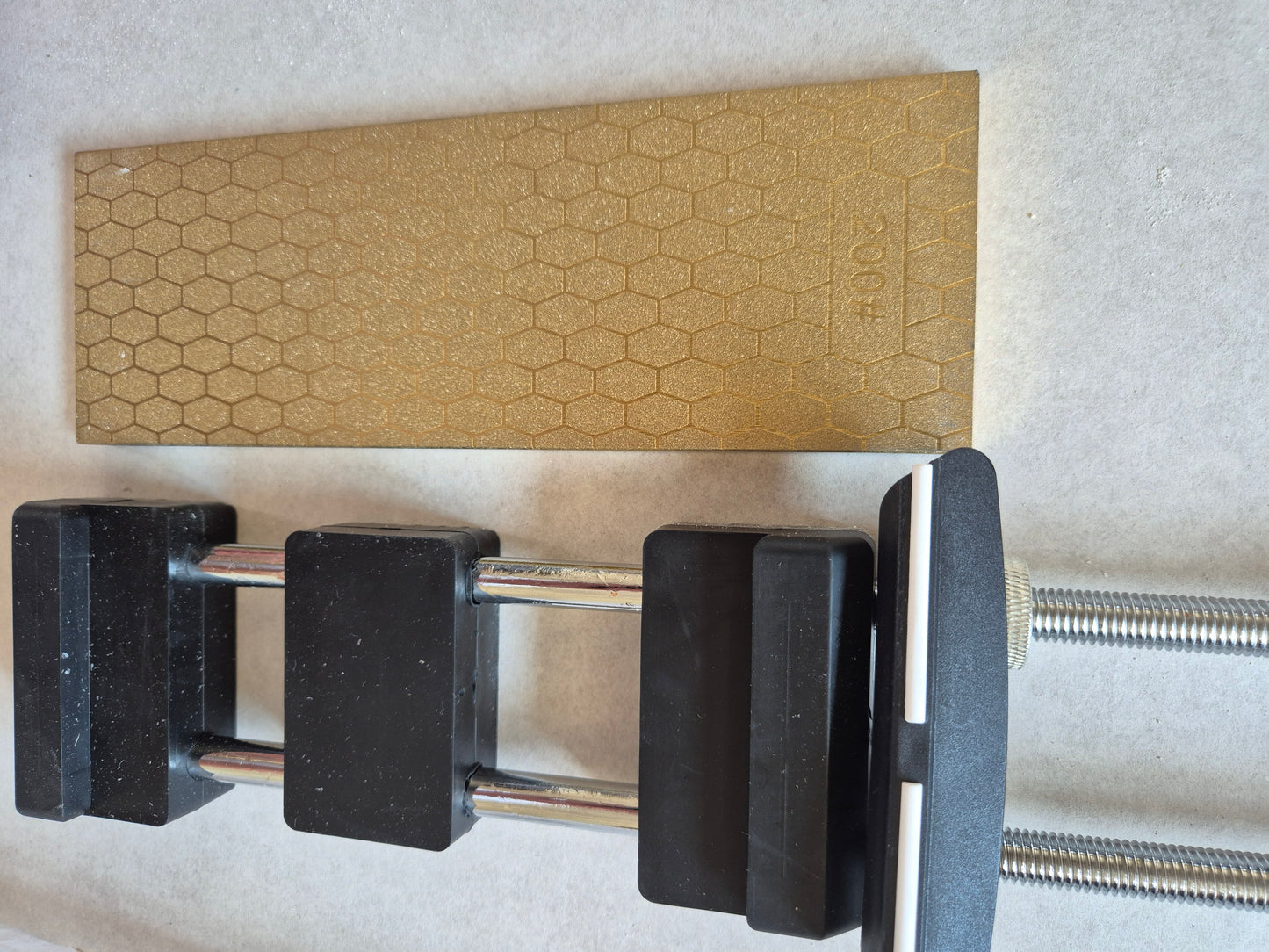 Kombi diamantstein 200/600 grut med guide og holder.